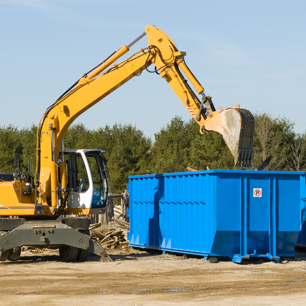 can i choose the location where the residential dumpster will be placed in Plain OH